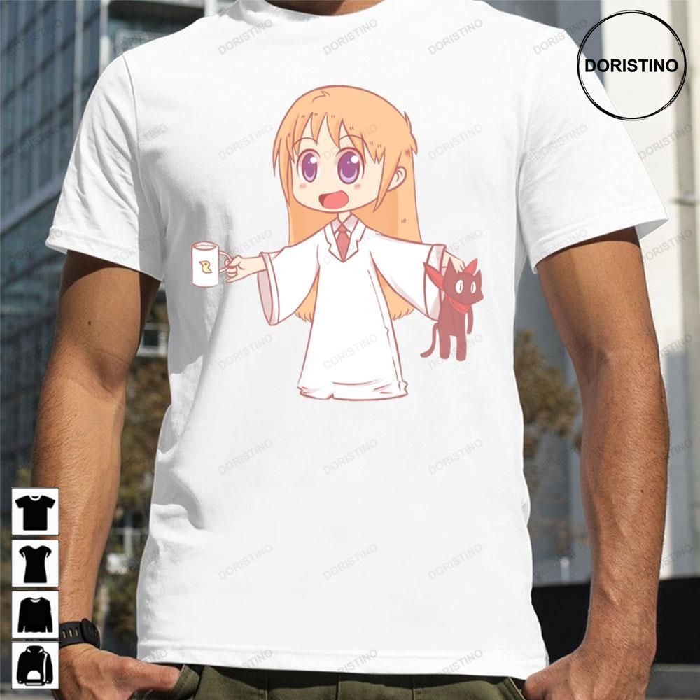 Wow Yuuko Robot Aioi Sakomoto Cat Nichijou Awesome Shirts